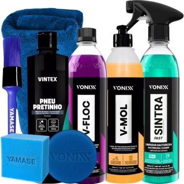 Imagem de Kit Shampoo V-Floc V-Mol Limpador Sintra Fast Vonixx Pretinho Vintex