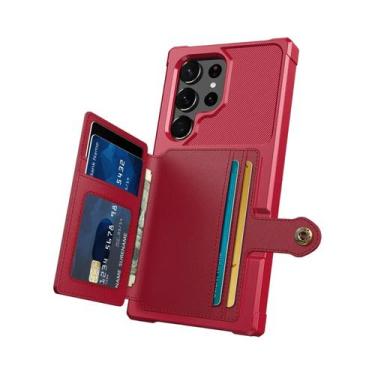 Imagem de Capa Carteira Flip De Couro Para Samsung Galaxy S25 S24 S23 Ultra S22 