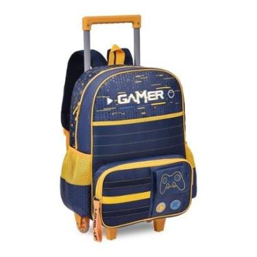 Imagem de Mochila Carrinho Video Game Infantil Bolsa Escolar Meninos Gamer-Masculino