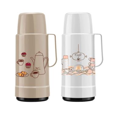 Imagem de Garrafa Térmica Polipropileno 1L Invicta GLT Rolha Ampola de Vidro