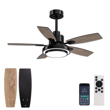 Imagem de Ventilador de Teto Fanbliss 107 cm com Luz, Controle Remoto, Preto