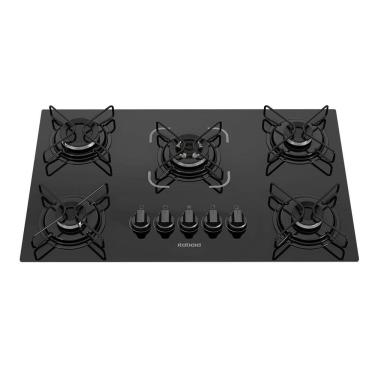 Imagem de Cooktop Itatiaia Essencial 5 Bocas Com Tripla Chama Mesa de Vidro e Acendimento Superau...