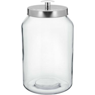 Imagem de KIT 2 POTES MANTIMENTOS COM TAMPA VIDRO 4 LITROS 30x16x16cm