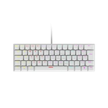 Imagem de Teclado Mecânico 60% Vinik Anihi White - Switch Red - Led Rainbow