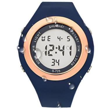 Imagem de Relógio Digital Masculino Esportivo Shunway S-725 Wr Preto - Tudo Em C