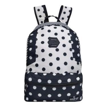 Imagem de Mochila Juvenil Jump Up JMIX122902 Escolar Trabalho - Bad Boy, Branco