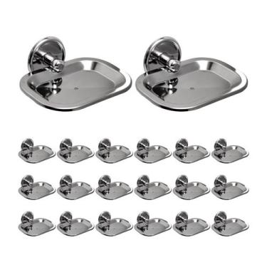 Imagem de Kit 20 Saboneteira Chroma Cromada Steel - Steel Design