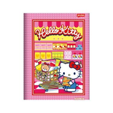 Imagem de Agenda infantil Permanente Brochura Escolar Hello Kitty 192p - Jandaia