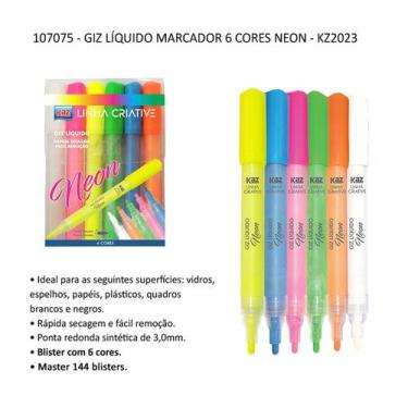 Imagem de Giz liquido criative kaz neon