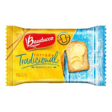 Imagem de Torrada Salgada Bauducco Sachê Tradicional 15g Pacote Com 42 Unidades