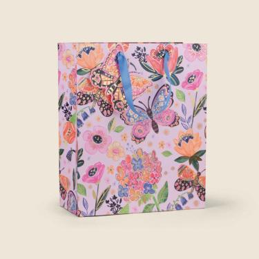 Imagem de Sacola para Presente Butterfly Papel M - A\CASA