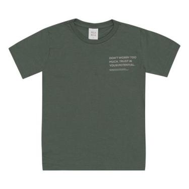 Imagem de Camiseta Verde Infantil Pulla Bulla Menino - 53455-356, Verde, 4
