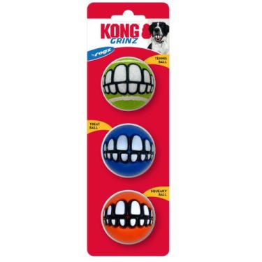Imagem de Brinquedo Grinz Rogz Variety 3PK Bolas Para Cachorro Pequeno - Kong