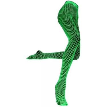 Imagem de Meia Calça Fluorescente Lilás Halloween Tamanho Único - 1 peça