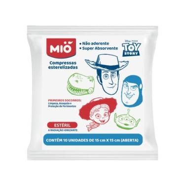 Imagem de Compressa Gaze Mio Esteril Pixar Toy Story Com 10 Unidades 15Cm X 15Cm
