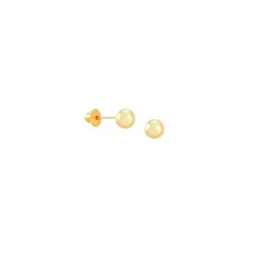 Imagem de Brinco Infantil em Ouro 18K Bolinha 5MM - AU3129 - BRUNA TESSARO JOIAS