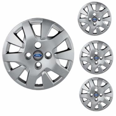 Imagem de Jogo Calota Aro 14 Ka Hatch Sedan 2019 à 2020 Ford + Emblema Resinado 