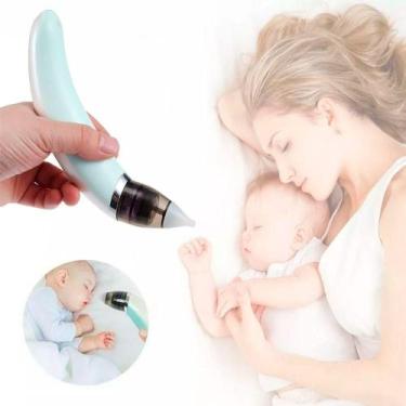 Imagem de Aspirador Nasal Infantil Elétrico Usb para Limpeza de Nariz de Bebê Ve