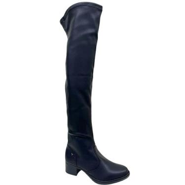 Imagem de Bota fem Mississipi Dakota Cano Longo Over The Knee ME124, Preto, 35