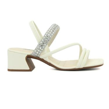Imagem de Sandalia Original Dakota Salto Medio Moda Brilho Feminino 49, 36, Crem