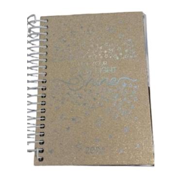 Imagem de Agenda Espiral Girl Pepper 160 Folhas M4 - Tilibra, Brilho 