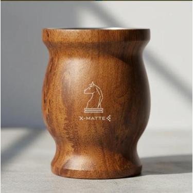 Imagem de Cuia Térmica Amadeira Mate Chimarrão Tererê De Aço Inox Copo Café Erva