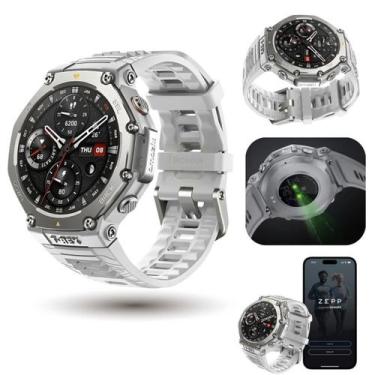 Imagem de Smartwatch Amazfit TRex 3 A2323 Haze Gray Cinza Caixa Prateada GPS AMO