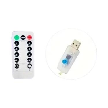 Imagem de Cortina De Luz LED Alimentada Por USB Com 8 Modos Para Decoração De Fe