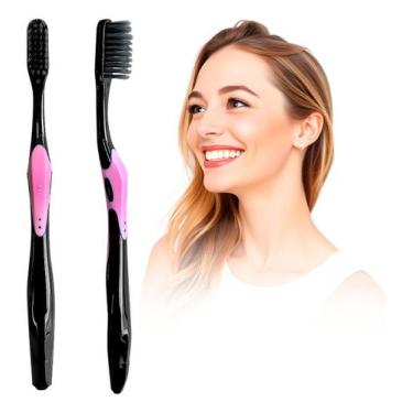 Imagem de Escova Dental Revolution Preta Com Cerdas Macias Adulto - Sunny