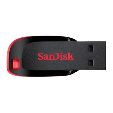 Imagem de Pen Drive 64GB, Sandisk, USB 2.0, Cruzer Blade - Sdcz50-064g-B35