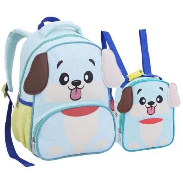 Imagem de Kit Mochila Pequena E Lancheira Térmica Infantil Creche Escola 0 a 4 A