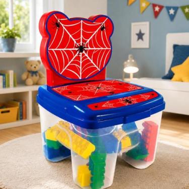 Imagem de Cadeira Toy Blocos 48 Pçs Teia Aranha - Ggb Brinquedos