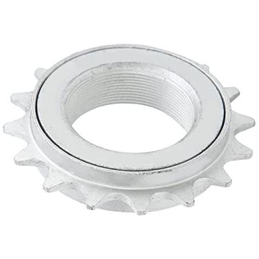 Imagem de Wosune Volante de velocidade única 16T, acessório de bicicleta, volante de velocidade única, aço inoxidável para uso ao ar livre para Mountain Road Bike