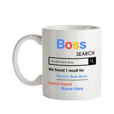 Imagem de Caneca personalizada Boss - Presentes personalizados - Caneca de café de 445 g - Personalizada com seu nome do chefe
