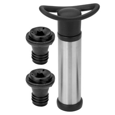 Imagem de Kit Bomba de Vácuo para Vinho com 2 tampas em silicone Uny Home