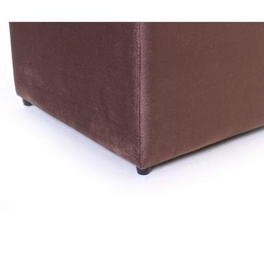 Imagem de Puff Baú Porta Objetos Suede 40x40cm