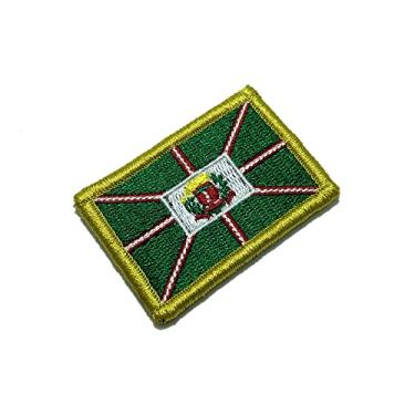 Imagem de BC0001V11 Bandeira Curitiba Brasil Bordado Fecho Contato