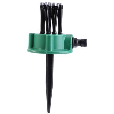 Imagem de irrigador rotativo de gramado,Aspersor de jardim, sistema de irrigação de quintal, pulverizador oscilante de irrigação fácil conexão de mangueira, irrigador de quintal