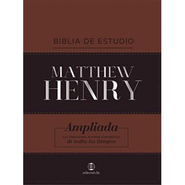 Imagem de Rvr Biblia de Estudio Matthew Henry, Leathersoft, Clásica: Reina valera revisada, piel fabricada: Ampliada con relevantes autores evangelicos de todos los tiempos