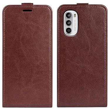 Imagem de YUNCHAO Caixa de telefone Para Motorola Moto G52 4G R64 TEXTURA VERTICAL CASE CAPELO DE CAPELO capa para celular