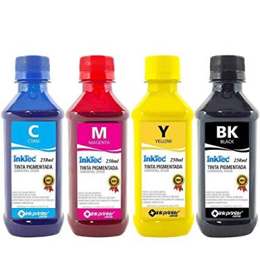 Imagem de Tinta Inktec Pigmentada para Impressora Epson (4x250ml)