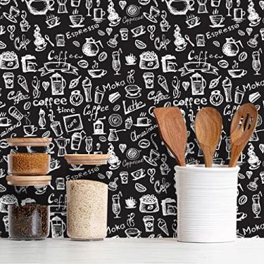 Imagem de Papel de Parede Adesivo Cozinha Café Diversos Modelos Rolo 3m Cozinha Café:CS058