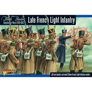 Imagem de Warlord Games Kit de modelo de plástico de guerra militar de infantaria leve francesa tardia pólvora preta