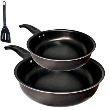 Imagem de Conjunto Kit Frigideira Alta Funda 2 Peças 18cm E 22cm Antiaderente