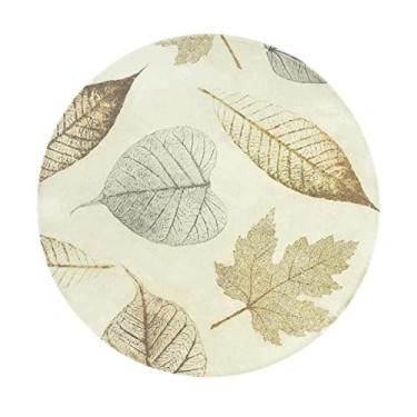 Imagem de Prato Sobremesa Porcelana 20cm Folhas