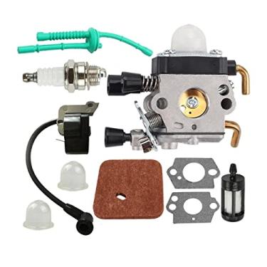 Imagem de BAHCCE Kit de carburador de fornecimento de combustível de motocicleta adequado para Fs55 Fs38 Fs55R Km55 Fs45 Fs46 Kit de carburador de bobina de ignição