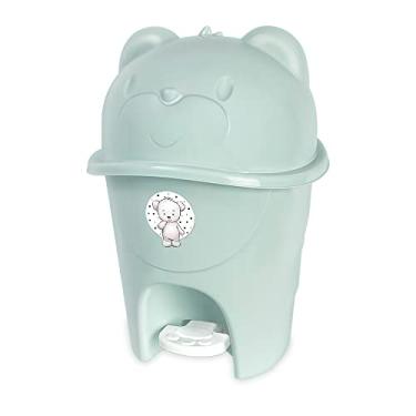 Imagem de Adoleta Bebê Lixeira Infantil com Pedal Fofura 6,5L Verde