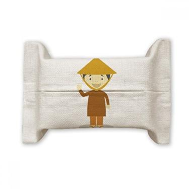 Imagem de Bolsa de linho de algodão com desenho animado do Vietnã