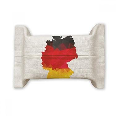 Imagem de Bolsa de linho de algodão com estampa de mapa da bandeira nacional da Alemanha