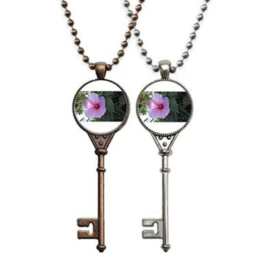 Imagem de OFFbb-USA Colar com pingente de flor rosa para decoração de casais